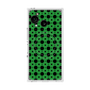 プレミアムスクエアケース with SnapMag［ Shower Dot - Green ］