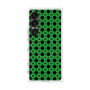 プレミアムスクエアケース with SnapMag［ Shower Dot - Green ］