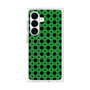 プレミアムスクエアケース with SnapMag［ Shower Dot - Green ］
