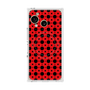 プレミアムスクエアケース with SnapMag［ Shower Dot - Red ］
