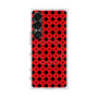 プレミアムスクエアケース with SnapMag［ Shower Dot - Red ］