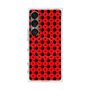 プレミアムスクエアケース with SnapMag［ Shower Dot - Red ］