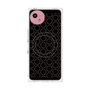 プレミアムスクエアケース with SnapMag［ Dot Circle - Black ］