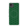 プレミアムスクエアケース with SnapMag［ Dot Circle - Green ］