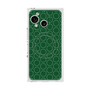 プレミアムスクエアケース with SnapMag［ Dot Circle - Green ］