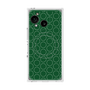 プレミアムスクエアケース with SnapMag［ Dot Circle - Green ］