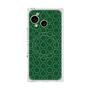 プレミアムスクエアケース with SnapMag［ Dot Circle - Green ］