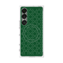 プレミアムスクエアケース with SnapMag［ Dot Circle - Green ］