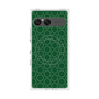 プレミアムスクエアケース with SnapMag［ Dot Circle - Green ］