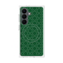 プレミアムスクエアケース with SnapMag［ Dot Circle - Green ］