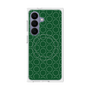 プレミアムスクエアケース with SnapMag［ Dot Circle - Green ］
