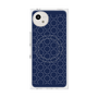 プレミアムスクエアケース with SnapMag［ Dot Circle - Navy ］