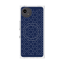 プレミアムスクエアケース with SnapMag［ Dot Circle - Navy ］