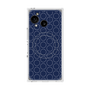 プレミアムスクエアケース with SnapMag［ Dot Circle - Navy ］