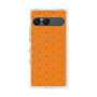 プレミアムスクエアケース with SnapMag［ Dot Circle - Orange ］