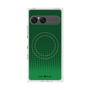 プレミアムスクエアケース with SnapMag［ Dot Gradation - Green ］