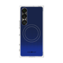 プレミアムスクエアケース with SnapMag［ Dot Gradation - Blue ］