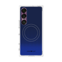 プレミアムスクエアケース with SnapMag［ Dot Gradation - Blue ］