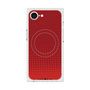 プレミアムスクエアケース with SnapMag［ Dot Gradation - Red ］