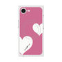プレミアムスクエアケース with SnapMag［ Two Hearts - Pink ］
