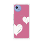 プレミアムスクエアケース with SnapMag［ Two Hearts - Pink ］