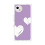 プレミアムスクエアケース with SnapMag［ Two Hearts - Purple ］