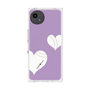 プレミアムスクエアケース with SnapMag［ Two Hearts - Purple ］