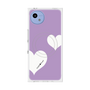 プレミアムスクエアケース with SnapMag［ Two Hearts - Purple ］