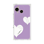 プレミアムスクエアケース with SnapMag［ Two Hearts - Purple ］