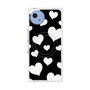 プレミアムスクエアケース with SnapMag［ Dot Hearts - Black ］