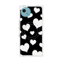 プレミアムスクエアケース with SnapMag［ Dot Hearts - Black ］