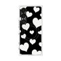 プレミアムスクエアケース with SnapMag［ Dot Hearts - Black ］