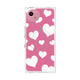 プレミアムスクエアケース with SnapMag［ Dot Hearts - Pink ］