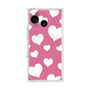 プレミアムスクエアケース with SnapMag［ Dot Hearts - Pink ］