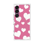 プレミアムスクエアケース with SnapMag［ Dot Hearts - Pink ］