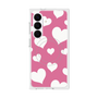 プレミアムスクエアケース with SnapMag［ Dot Hearts - Pink ］