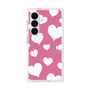 プレミアムスクエアケース with SnapMag［ Dot Hearts - Pink ］