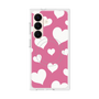プレミアムスクエアケース with SnapMag［ Dot Hearts - Pink ］