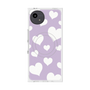 プレミアムスクエアケース with SnapMag［ Dot Hearts - Purple ］