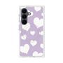 プレミアムスクエアケース with SnapMag［ Dot Hearts - Purple ］