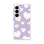 プレミアムスクエアケース with SnapMag［ Dot Hearts - Purple ］