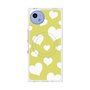 プレミアムスクエアケース with SnapMag［ Dot Hearts - Yellow ］
