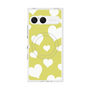 プレミアムスクエアケース with SnapMag［ Dot Hearts - Yellow ］