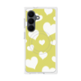 プレミアムスクエアケース with SnapMag［ Dot Hearts - Yellow ］
