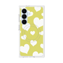 プレミアムスクエアケース with SnapMag［ Dot Hearts - Yellow ］