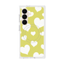 プレミアムスクエアケース with SnapMag［ Dot Hearts - Yellow ］