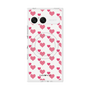 プレミアムスクエアケース with SnapMag［ Stripe Hearts - Pink ］