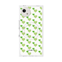 プレミアムスクエアケース with SnapMag［ Stripe Hearts - Green ］