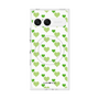 プレミアムスクエアケース with SnapMag［ Stripe Hearts - Green ］