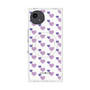 プレミアムスクエアケース with SnapMag［ Stripe Hearts - Purple ］
